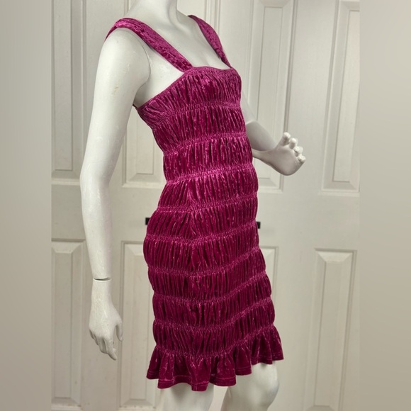 En Saison Pink Sequin Sheath Mini Dress Size Medium C1 - Picture 10 of 16